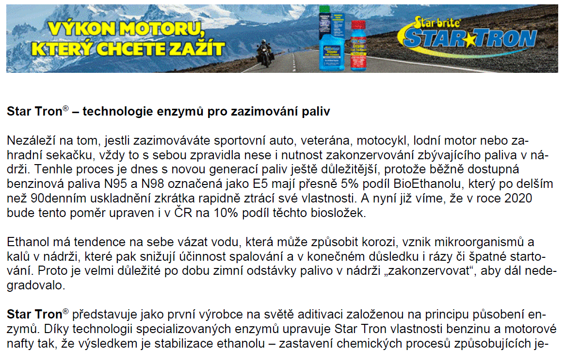 Star Tron Tisková zpráva